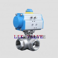 進(jìn)口氣動(dòng)三通內(nèi)螺紋球閥（L型、T型流向圖）