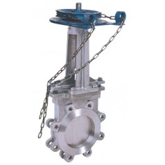 PZ573H鏈輪對夾刀形閘閥-專業生產閥門邯高