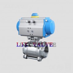 進(jìn)口氣動(dòng)螺紋三片式球閥-氣動(dòng)不銹鋼316、316L球閥