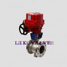 進(jìn)口電動(dòng)V型固定球閥-不銹鋼316電動(dòng)V型球閥