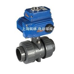 PVC電動雙由令活接球閥，Q961F雙由令電動球閥