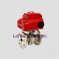 進口電動不銹鋼法蘭球閥-進口不銹鋼304、316電動球閥