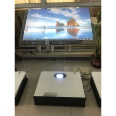 多媒體觸摸1體機(jī) 透明觸控水晶講臺空盈投影屏