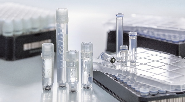 Greiner二維碼凍存管（聚丙烯，滅菌，自然色）123263-2DG 1ml二維碼凍存管，內旋，預