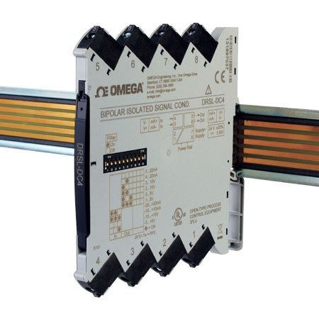 DRSL-DC4過程信號用雙極隔離式DIN軌道信號調節器OMEGA歐米茄